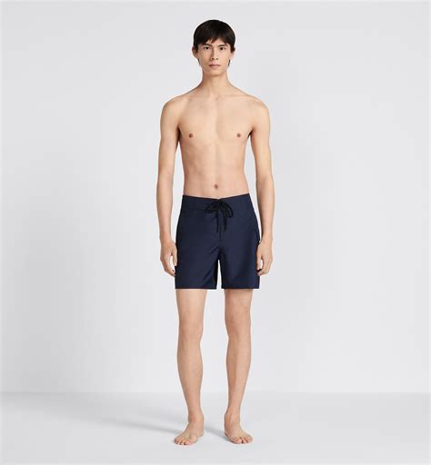 Swim Shorts Navy Blue Technical Fabric 